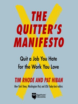 cover image of The Quitter's Manifesto